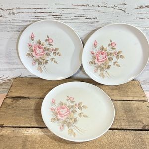 Vintage Melmac plates rose boontown replacement